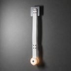 Elvar Leather & Alabaster LED Wall Sconce — product, finish and specification view 22