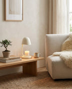Elvia Adjustable Candle Warmer Lamp — finish, form and interior detail 3