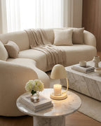 Elvia Adjustable Candle Warmer Lamp — finish, form and interior detail 4