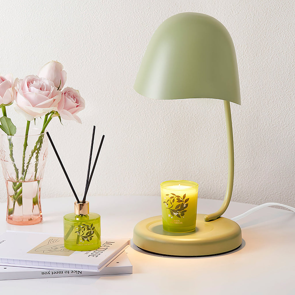 Elvia Adjustable Candle Warmer Lamp — finish, form and interior detail 16