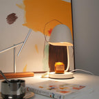 Elvia Adjustable Candle Warmer Lamp — finish, form and interior detail 21
