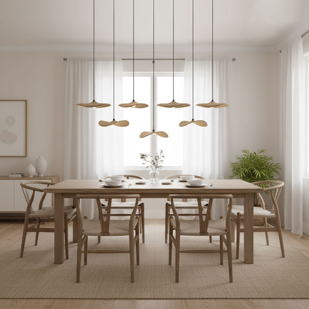 Empty Leaf Wood LED Cluster Chandelier - product view 6