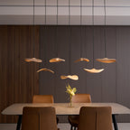 Empty Leaf Wood LED Cluster Chandelier - product view 7