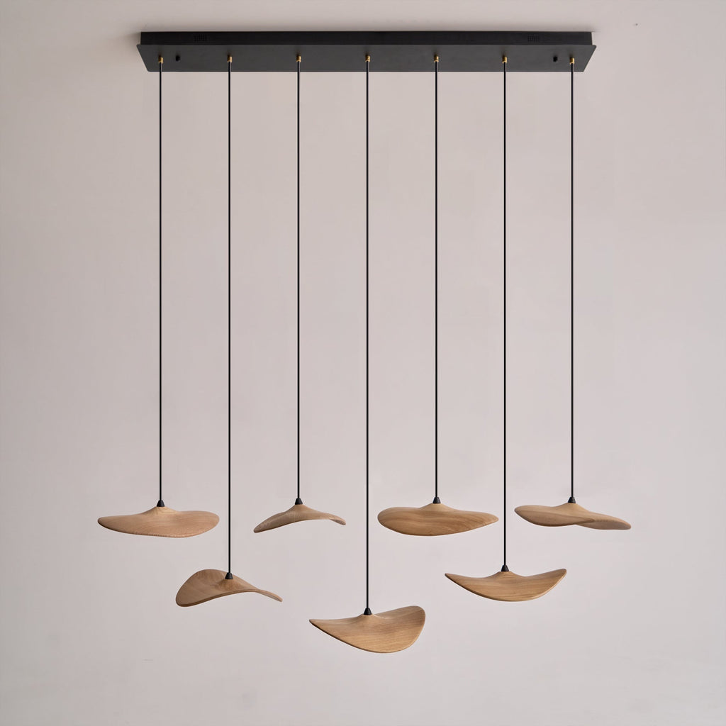 Empty Leaf Wood LED Cluster Chandelier - product view 12