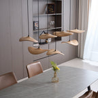 Empty Leaf Wood LED Cluster Chandelier - product view 13