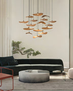 Empty Leaf Wood LED Cluster Chandelier - product view 18