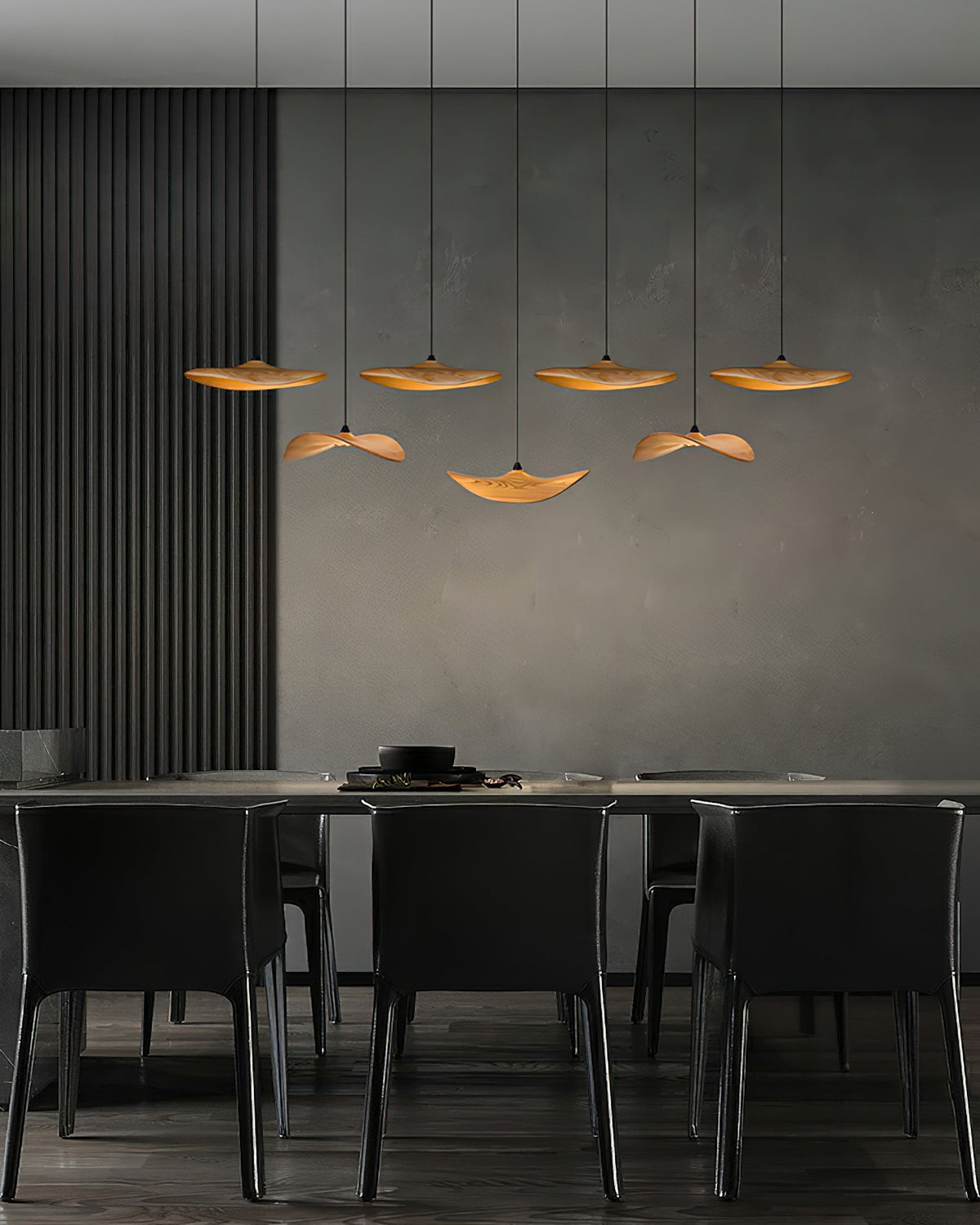 Empty Leaf Wood LED Cluster Chandelier - product view 19