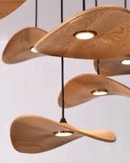 Empty Leaf Wood LED Cluster Chandelier - product view 28