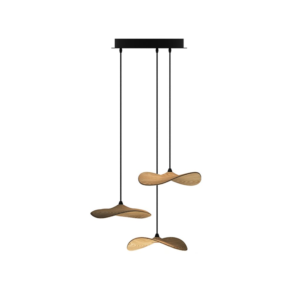Empty Leaf Wood LED Cluster Chandelier - product view 37
