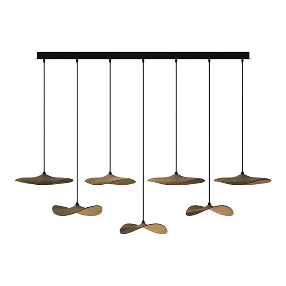 Empty Leaf Wood LED Cluster Chandelier - product view 40
