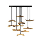 Empty Leaf Wood LED Cluster Chandelier - product view 42