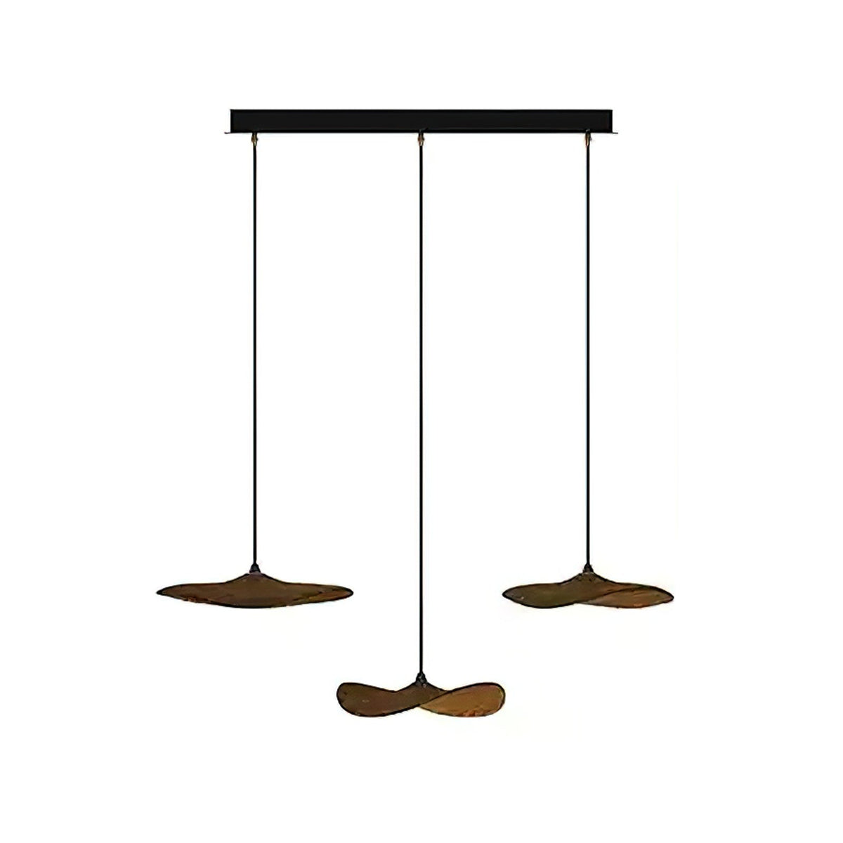 Empty Leaf Wood LED Cluster Chandelier - product view 45
