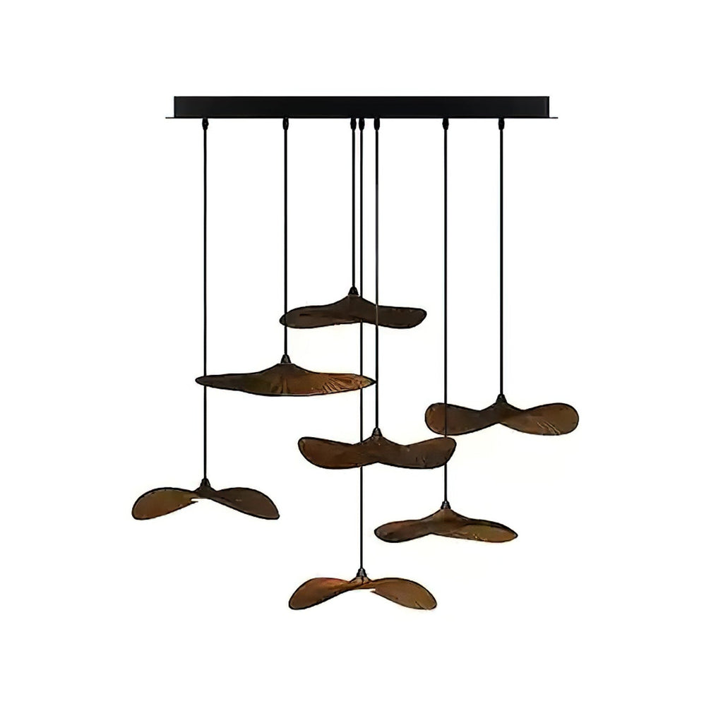 Empty Leaf Wood LED Cluster Chandelier - product view 46