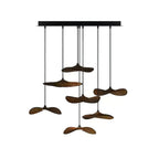 Empty Leaf Wood LED Cluster Chandelier - product view 46