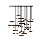 Empty Leaf Wood LED Cluster Chandelier - product view 49