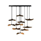 Empty Leaf Wood LED Cluster Chandelier - product view 50