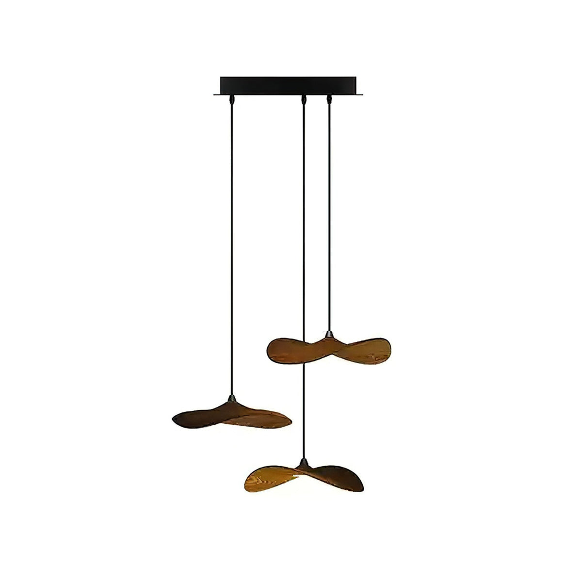 Empty Leaf Wood LED Cluster Chandelier - product view 51