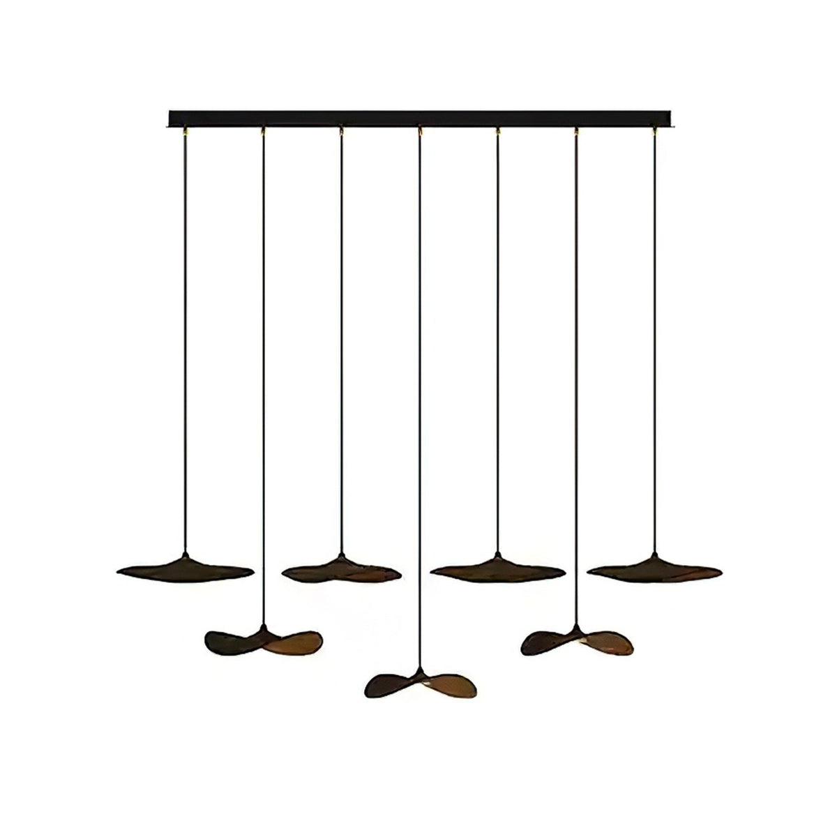 Empty Leaf Wood LED Cluster Chandelier - product view 53