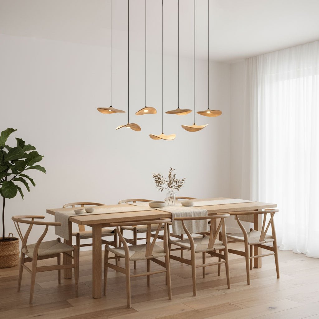 Empty Leaf Wood LED Cluster Chandelier - product view 67