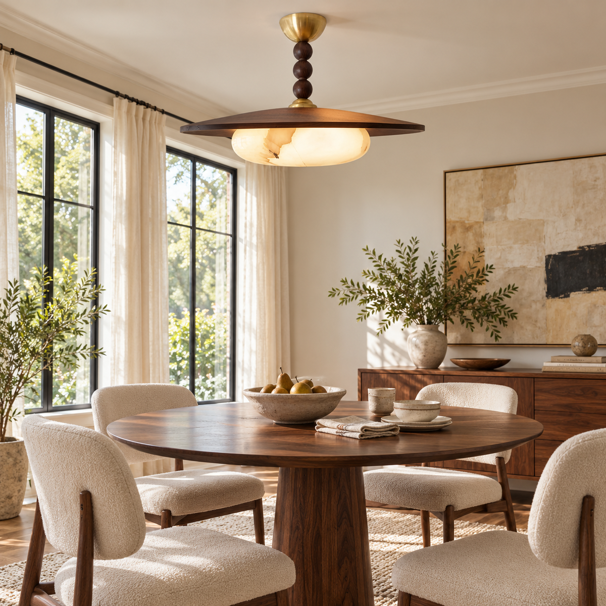 Vicenza Wood LED Ceiling Light
