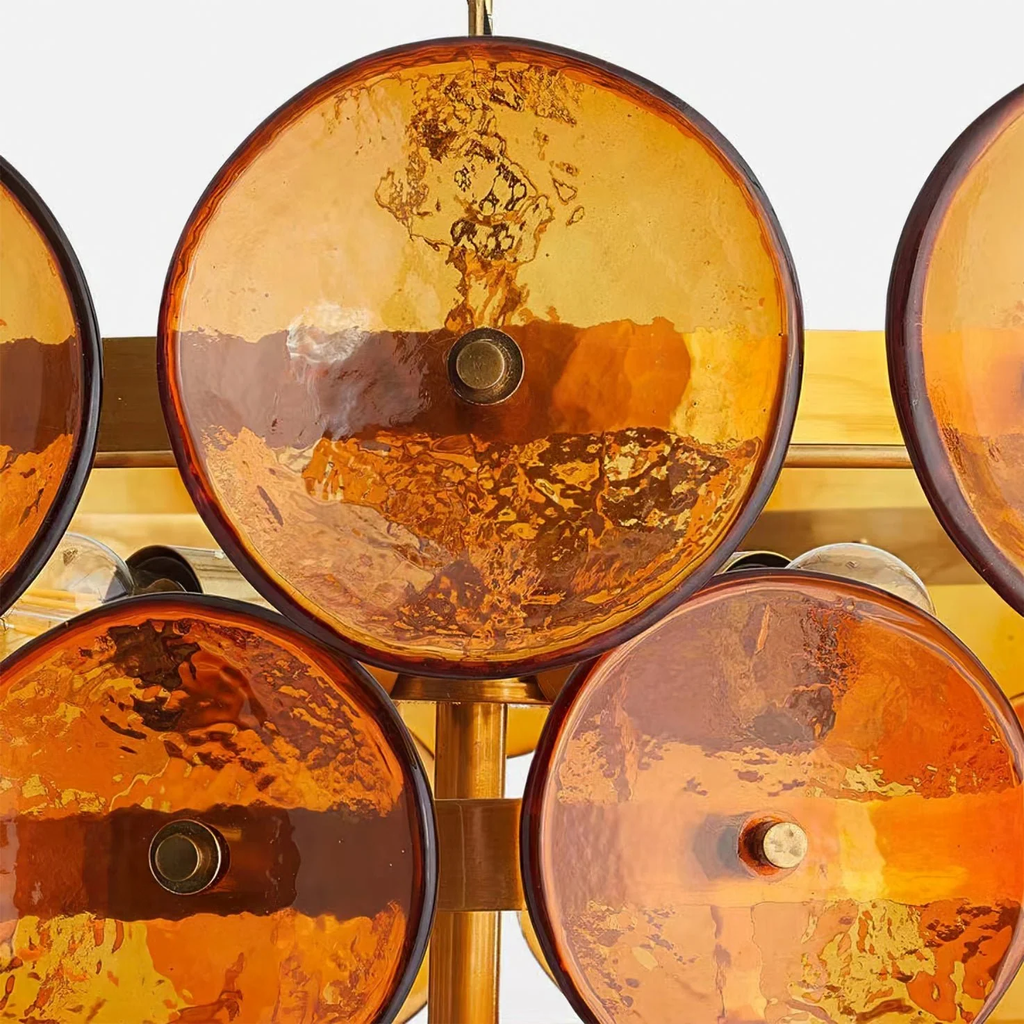 Solerin Floating Disc Glass Chandelier