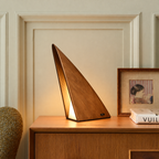 Triangular Wood Rechargeable LED Table Lamp