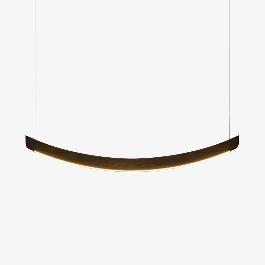 Felix Crescent Wood LED Pendant Light - product view 1