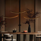 Felix Crescent Wood LED Pendant Light - product view 2