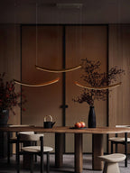 Felix Crescent Wood LED Pendant Light - product view 7