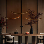 Felix Crescent Wood LED Pendant Light - product view 8