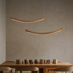 Felix Crescent Wood LED Pendant Light - product view 9