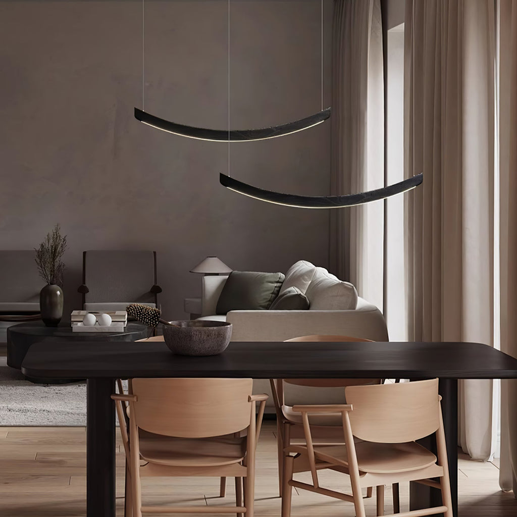 Felix Crescent Wood LED Pendant Light - product view 16