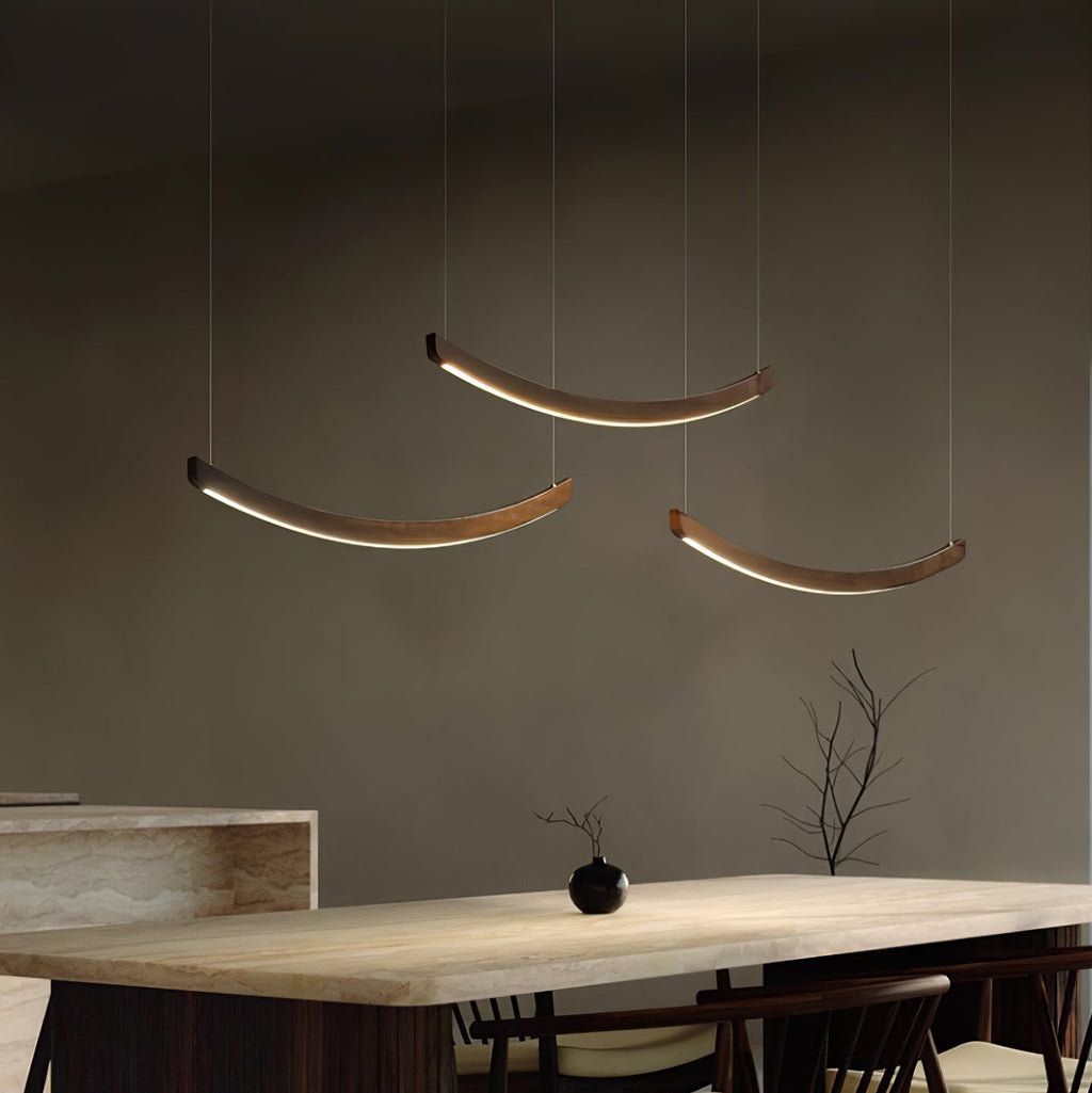 Felix Crescent Wood LED Pendant Light - product view 21