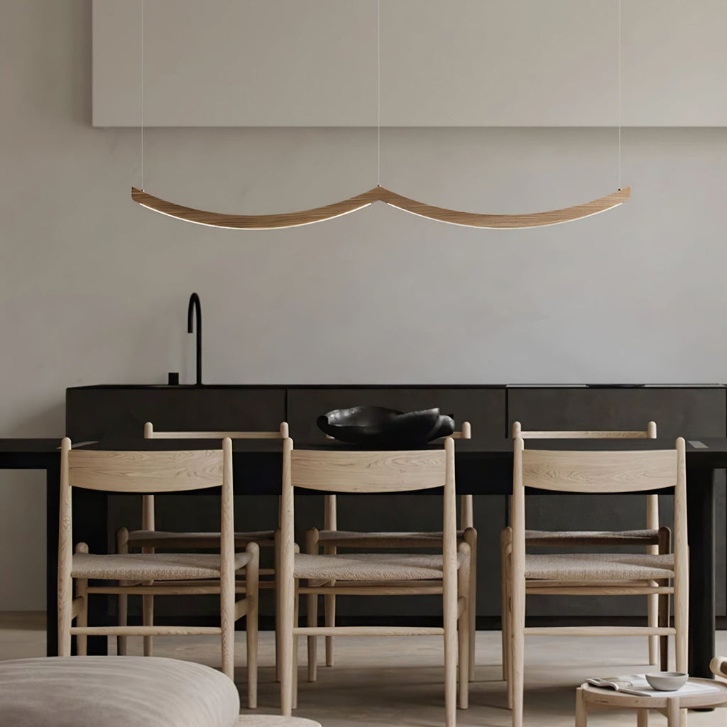 Felix Crescent Wood LED Pendant Light - product view 23