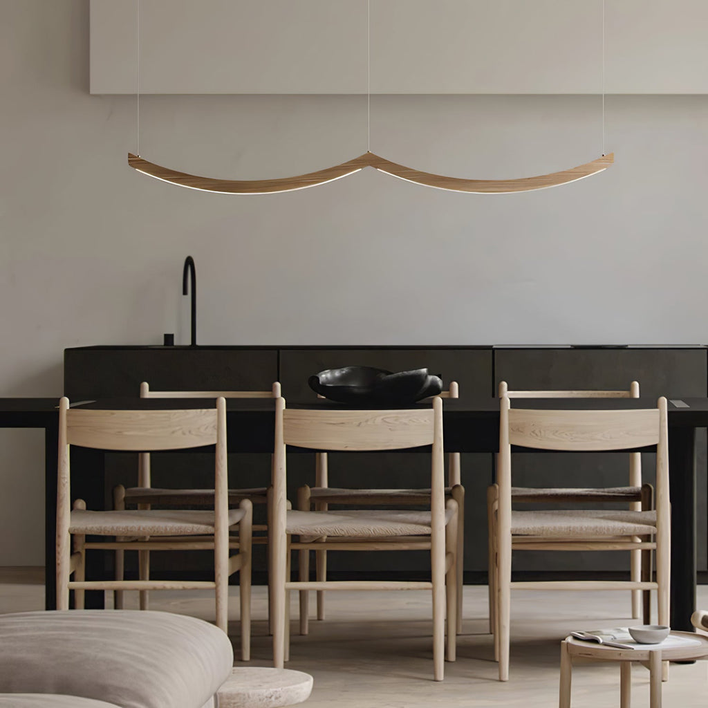 Felix Crescent Wood LED Pendant Light - product view 28