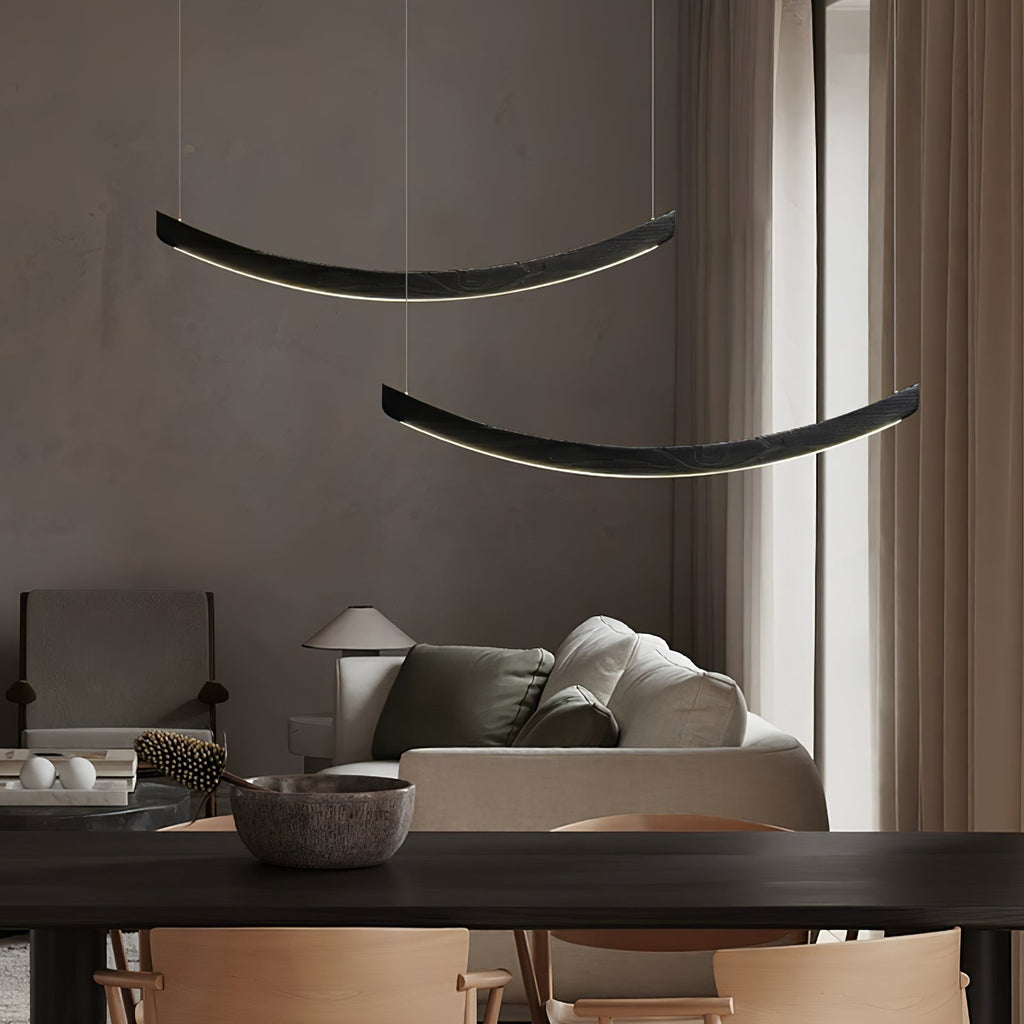 Felix Crescent Wood LED Pendant Light - product view 44