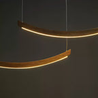 Felix Crescent Wood LED Pendant Light - product view 45