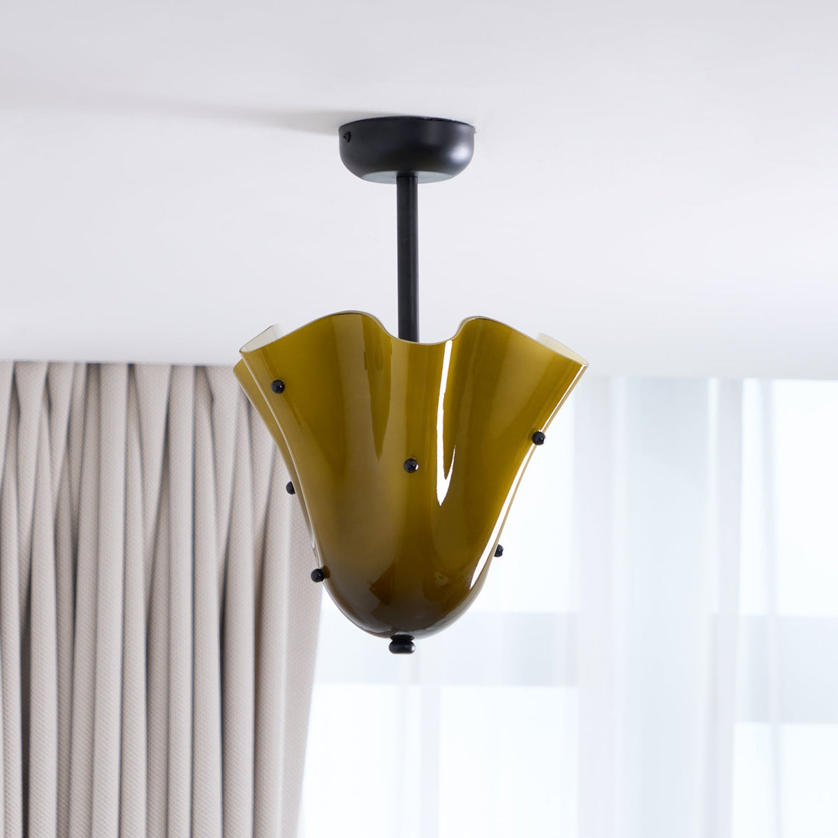 Fiorelle Bloom Glass Ceiling Light — product detail 11