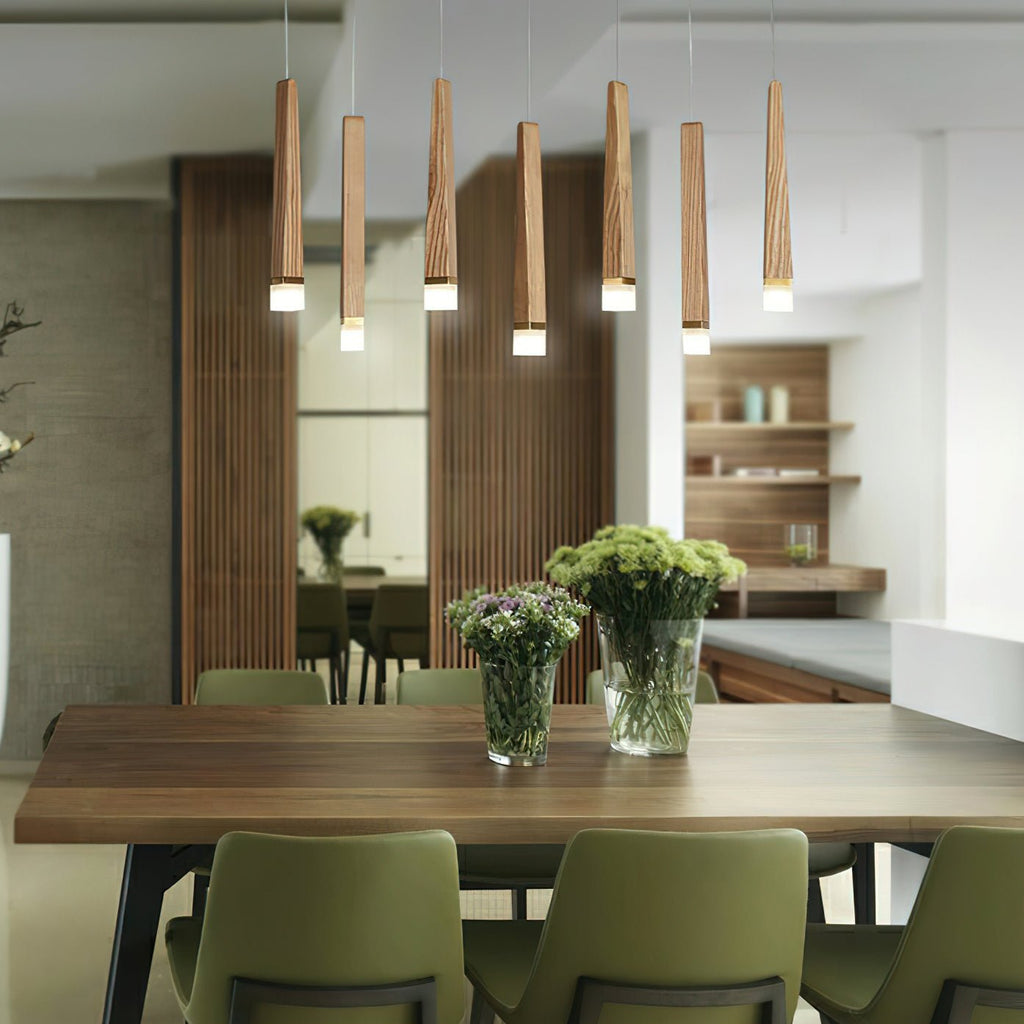 Firewood Stick Wood LED Cluster Chandelier - product view 3