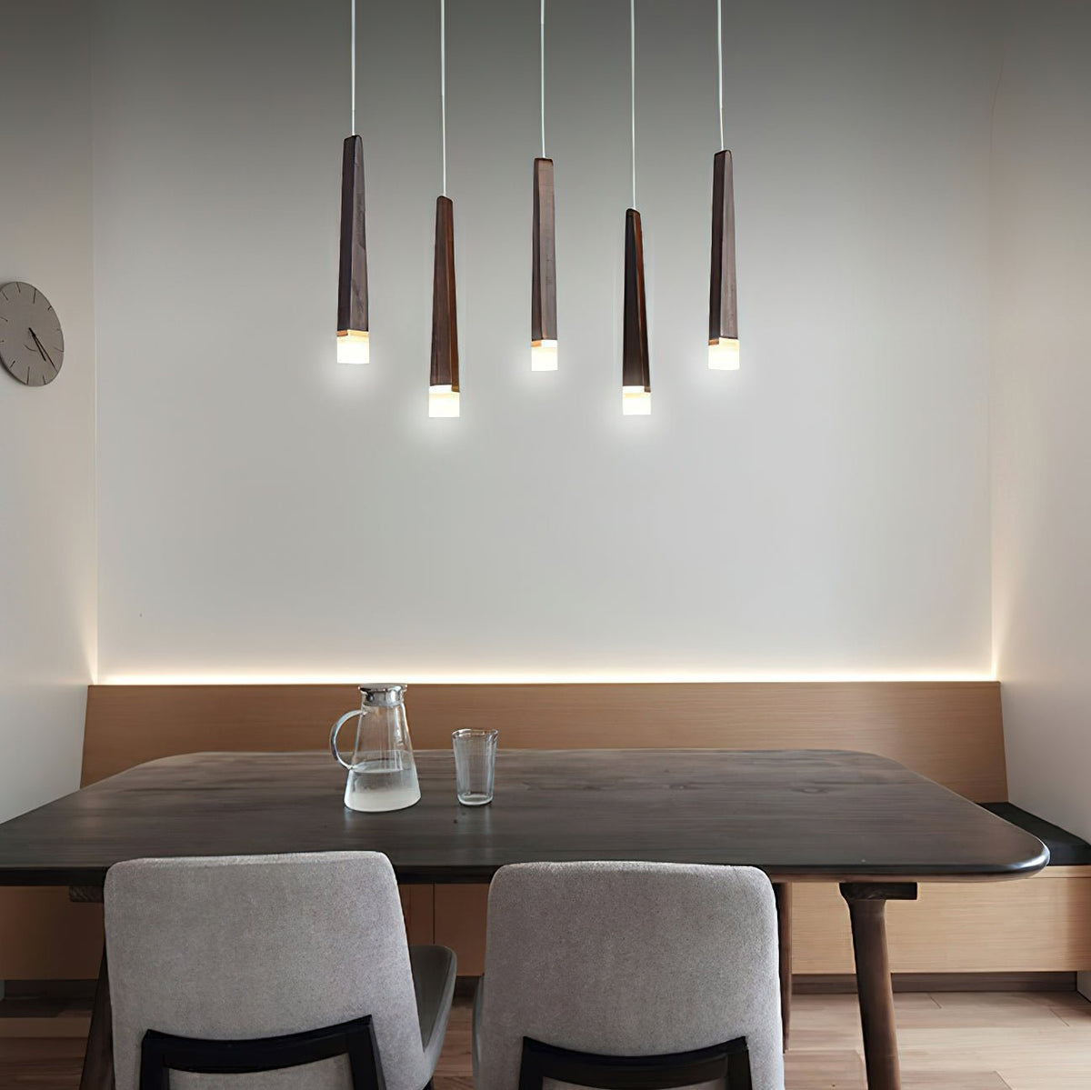Firewood Stick Wood LED Cluster Chandelier - product view 4