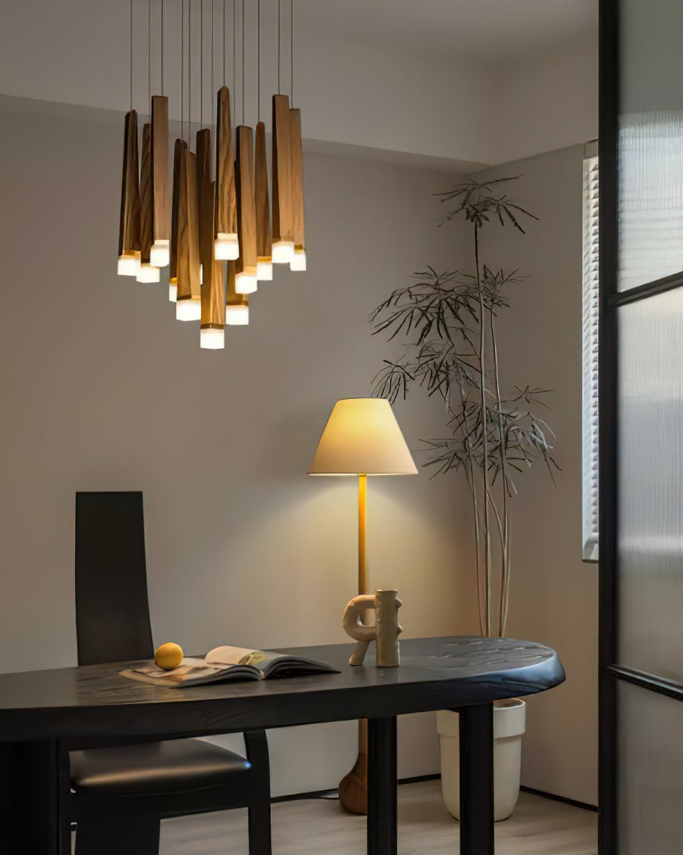 Firewood Stick Wood LED Cluster Chandelier - product view 5