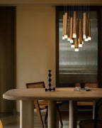 Firewood Stick Wood LED Cluster Chandelier - product view 10