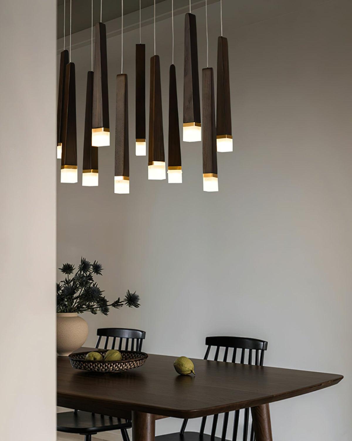 Firewood Stick Wood LED Cluster Chandelier - product view 23