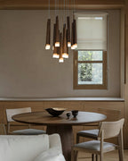 Firewood Stick Wood LED Cluster Chandelier - product view 31