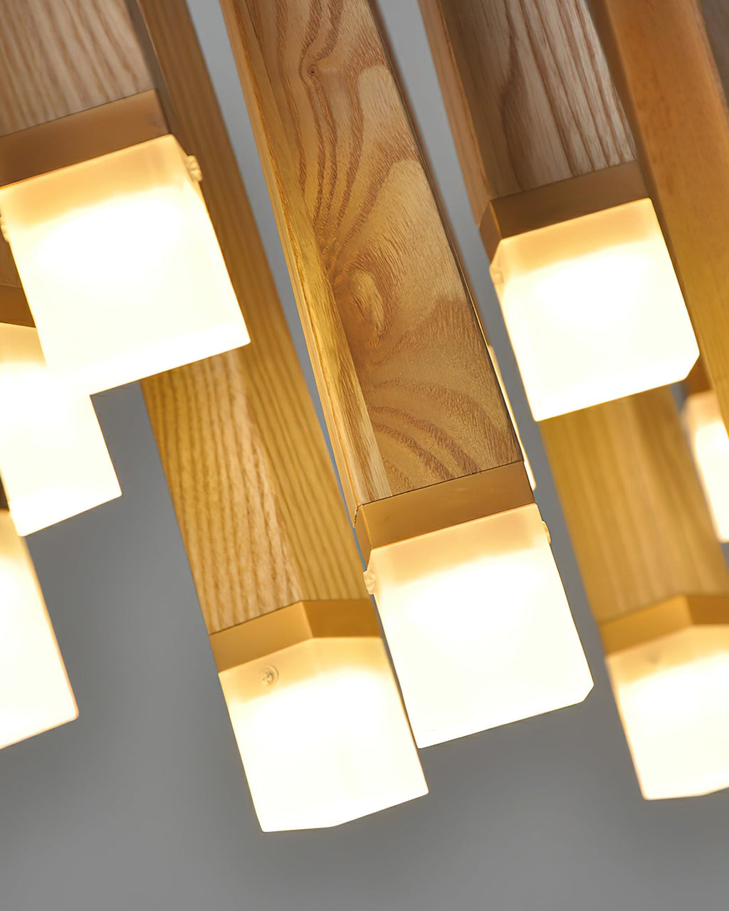 Firewood Stick Wood LED Cluster Chandelier - product view 36