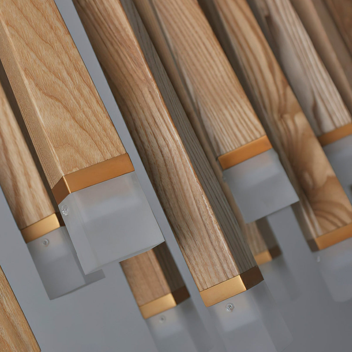 Firewood Stick Wood LED Cluster Chandelier - product view 37