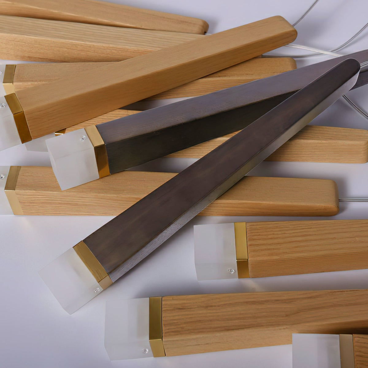 Firewood Stick Wood LED Cluster Chandelier - product view 38