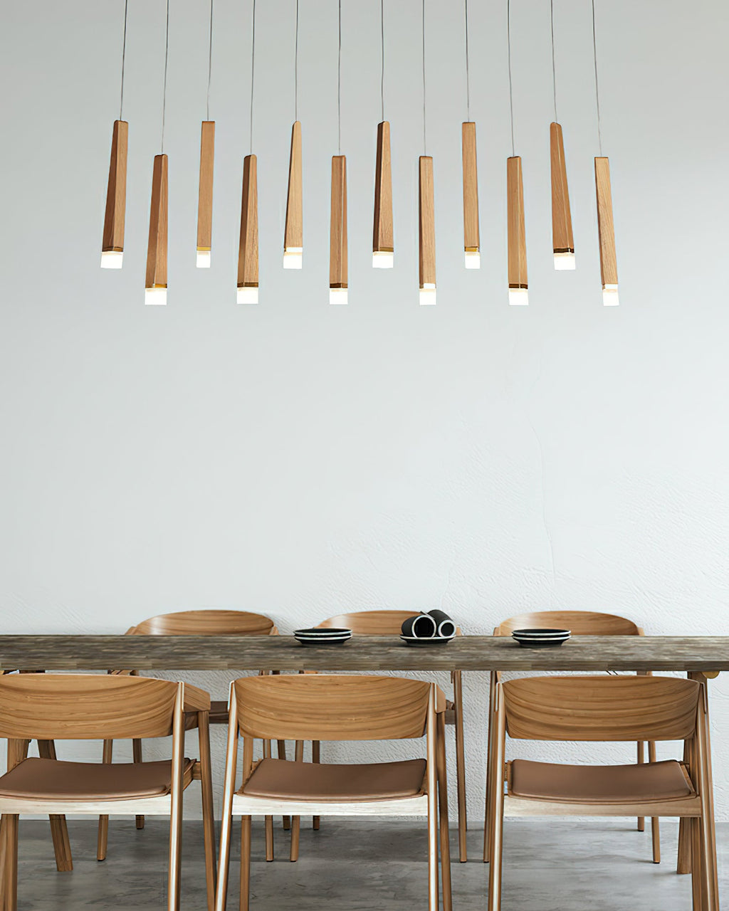 Firewood Stick Wood LED Cluster Chandelier - product view 39