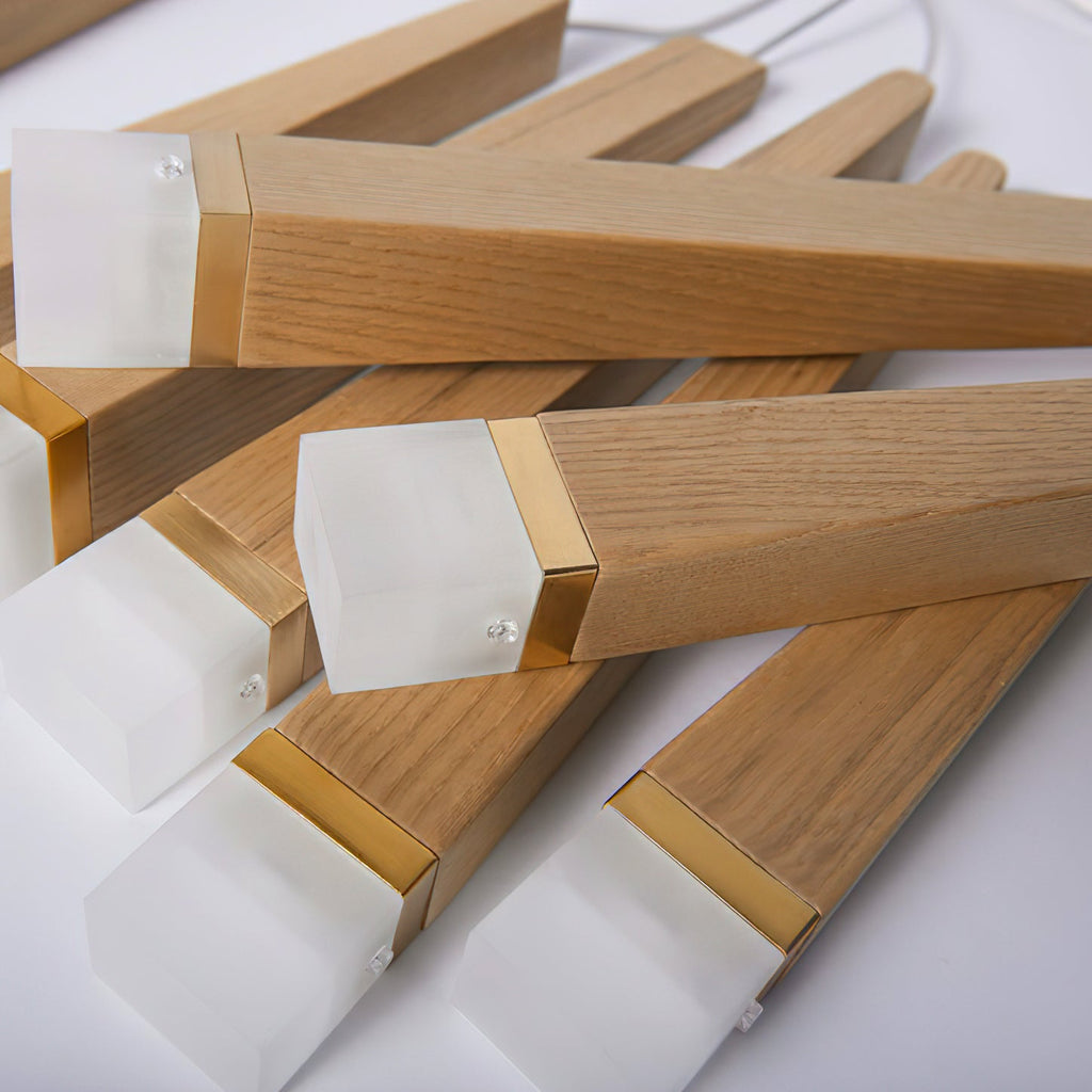 Firewood Stick Wood LED Cluster Chandelier - product view 40