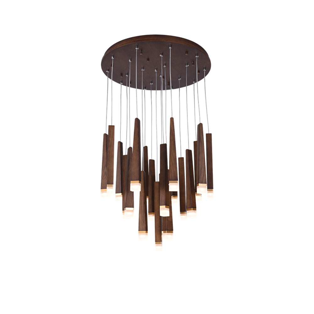 Firewood Stick Wood LED Cluster Chandelier - product view 45